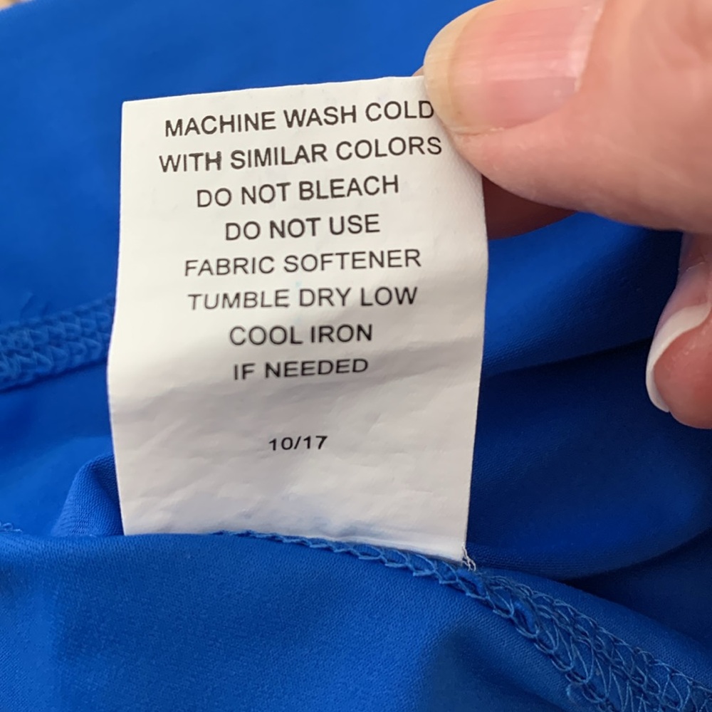 IBKUL Crystal Pleat Royal Blue Skort - Picture 11 of 13